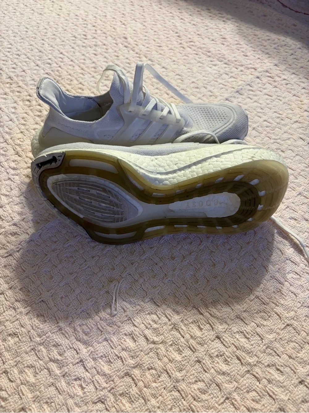 adidas Ultraboost 21 Women's White Running Sneakers
